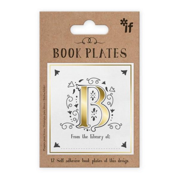 "B" Letter Book Plates