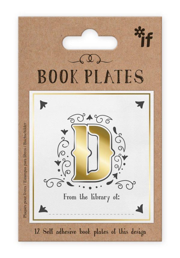 "D" Letter Book Plates