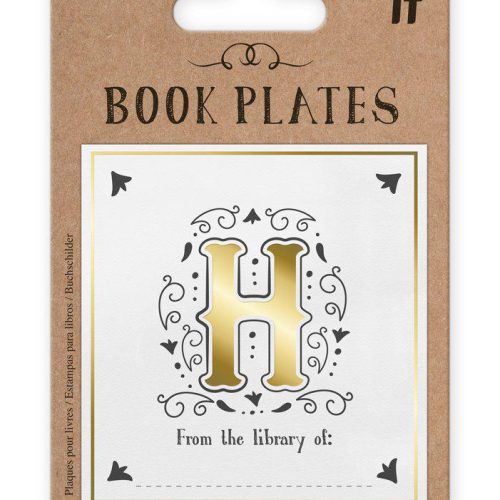 "H" Letter Book Plates