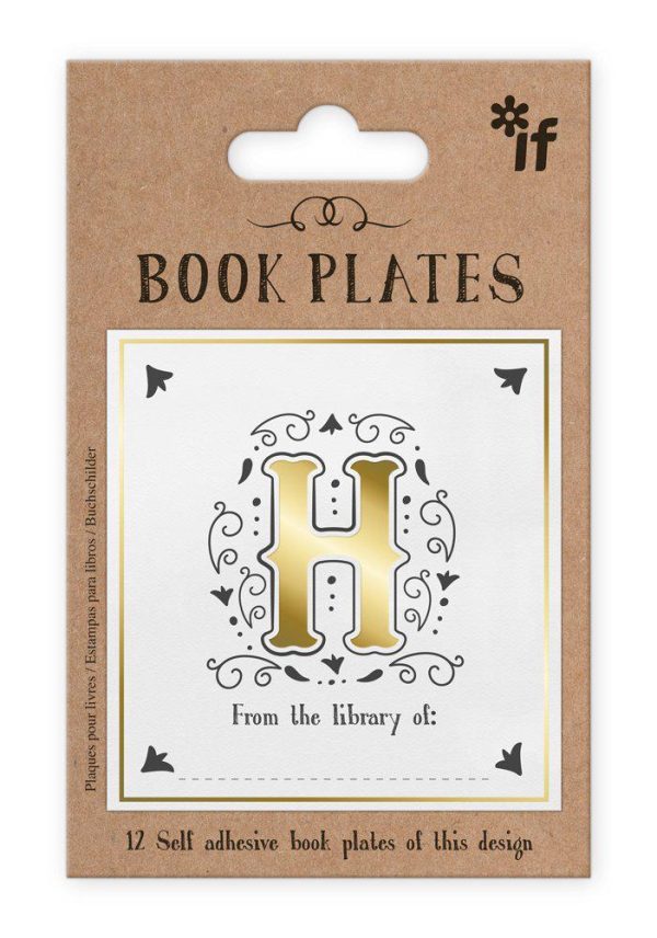 "H" Letter Book Plates