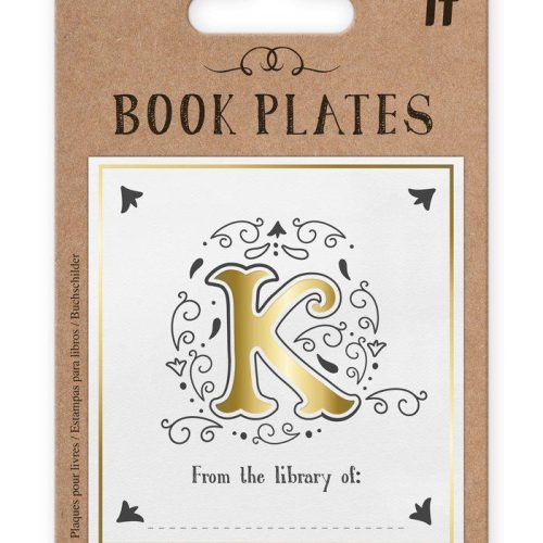 "K" Letter Book Plates