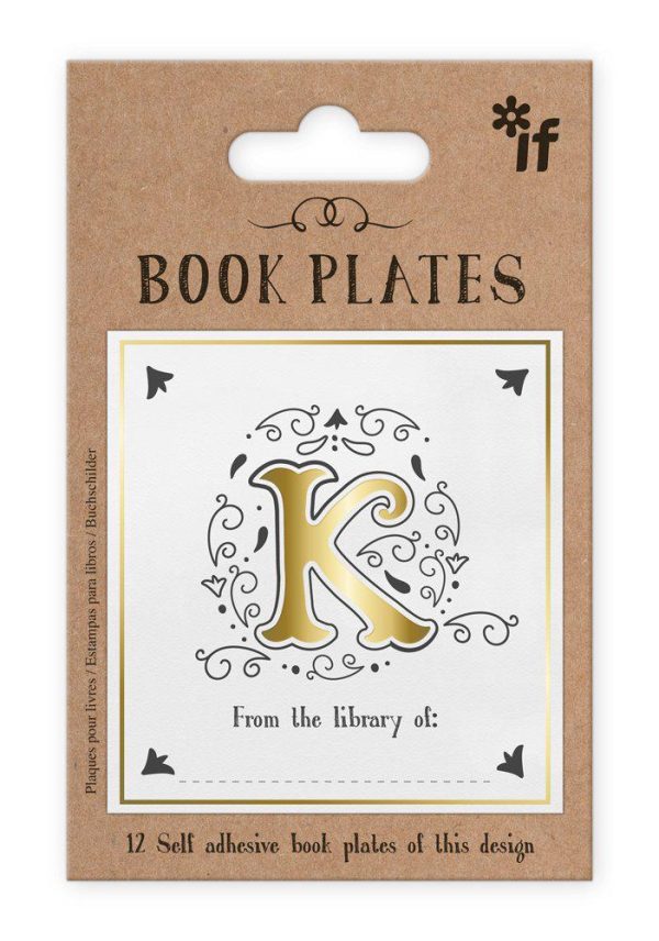 "K" Letter Book Plates