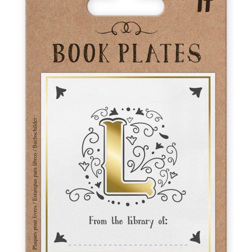 "L" Letter Book Plates
