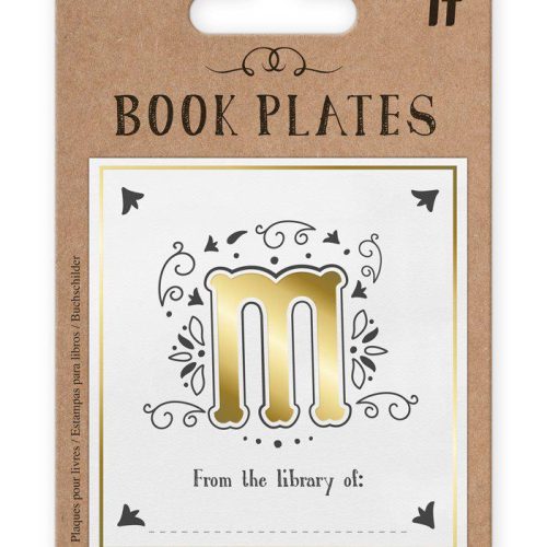 "M" Letter Book Plates